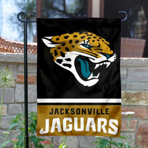 Jacksonville Jaguars Double-Sided Garden Flag 001 (Pls Check Description For Details)